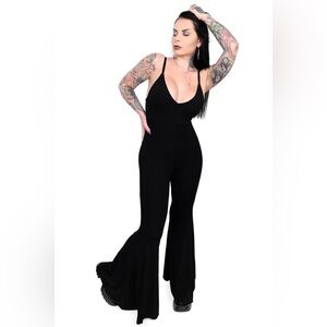 Foxblood Mega Flare Jumpsuit